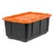 IRIS USA 27Gal Heavy-Duty Storage Plastic Bin Tote Container for Garage with Durable Lid